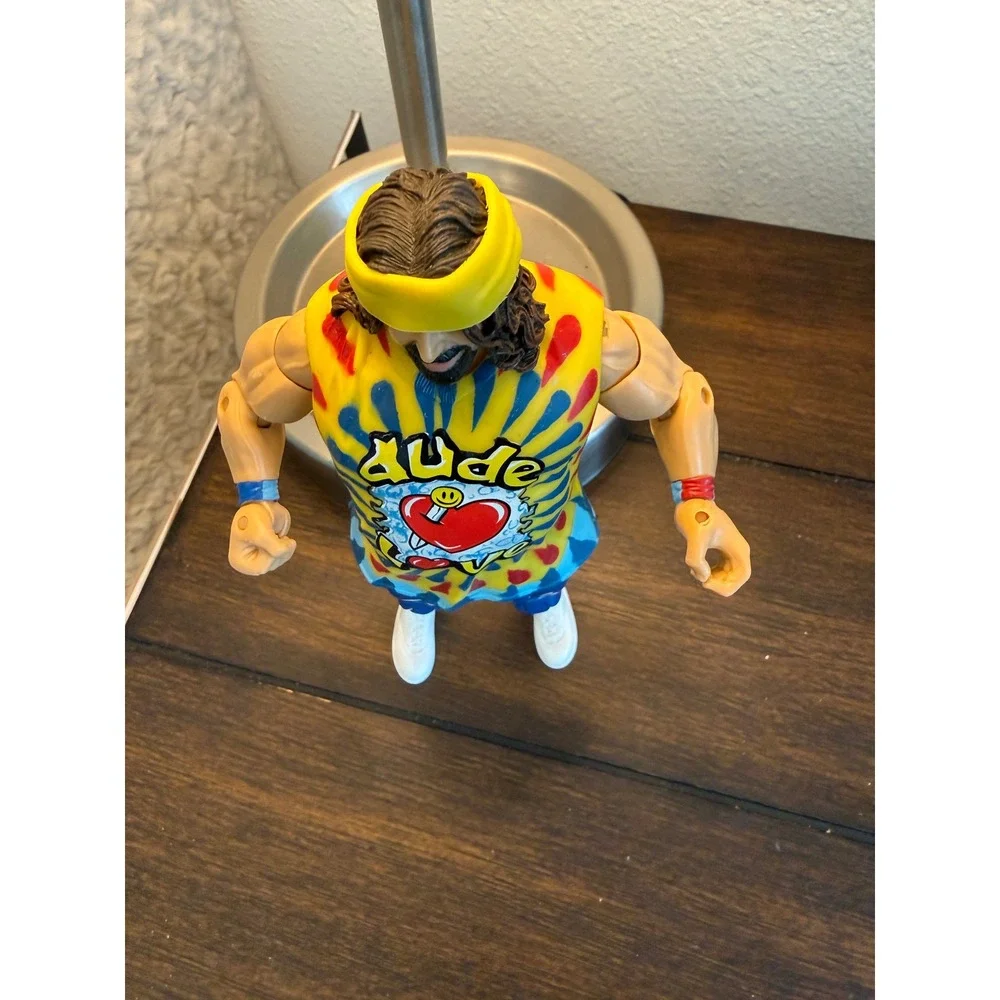 WWE Jakks Pacific Dude Love Mick Foley Action Figure 2003 Tie Dye Shirt
